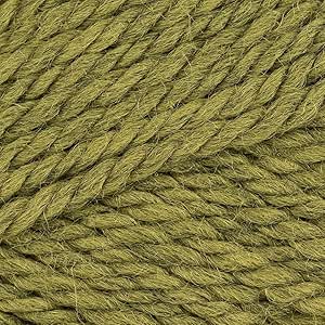 100% Wool Worsted Yarn Drops Alaska, 4 - Medium, Aran, 1.8 oz Ball - 77 Yards (45 Light Olive)