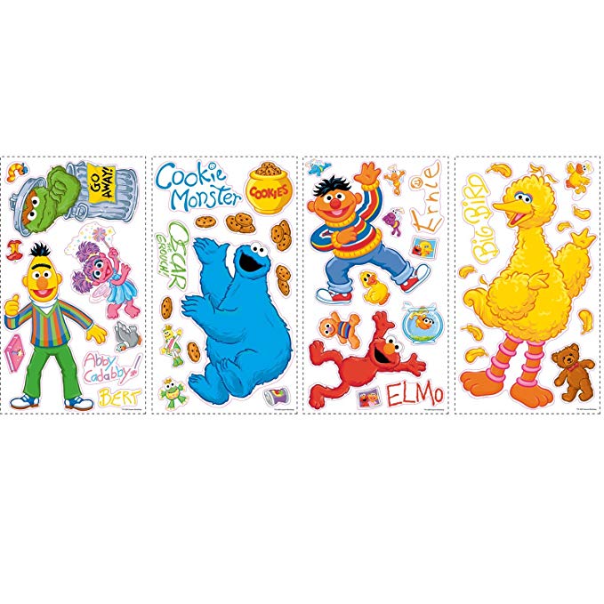 RoomMates RMK1384SCS Sesame Street Peel and Stick Wall Decals