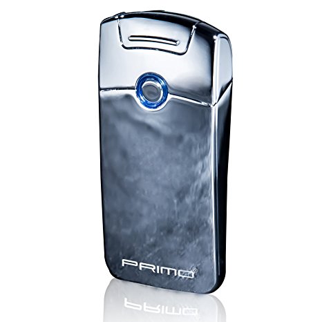 Primo Coil lighters USB Rechargeable Windproof Electronic Arc Lighter(silver)