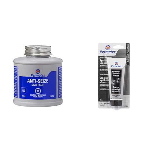 Permatex 76762 Silver Grade Anti-Seize 133H, 113g & 31832 Multi-Purpose Synthetic Grease, 85G