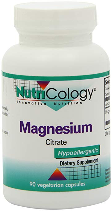 Nutricology Magnesium Citrate, Vegicaps, 90-Count