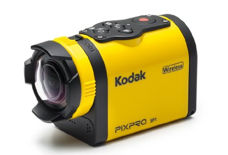 Kodak PIXPRO SP1 Action Cam with Explorer Pack 14 MP WaterShockFreezeDust Proof Full HD 1080p Video Digital Camera and 15quot LCD Screen Yellow
