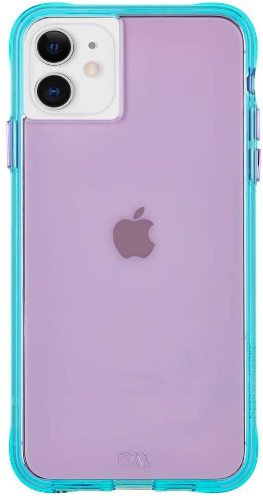 Case-Mate - iPhone 11 Case - Tough NEON - 6.1 - Purple/Turquoise Neon