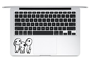 Kodama Tree Spirits Princess Mononoke Studio Ghibli Hayao Miyazaki Trackpad Keyboard Macbook Laptop Vinyl Sticker Decal
