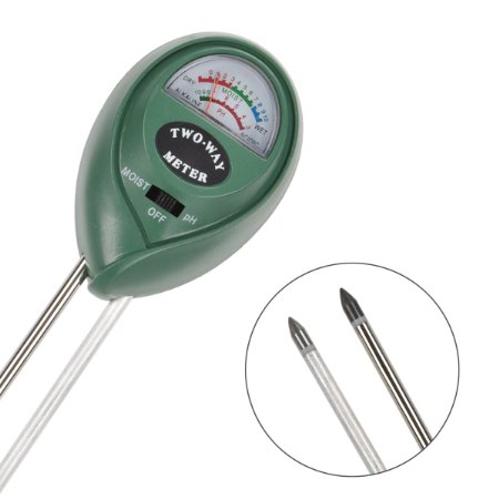 MacDoDo 2-in-1 Soil Moisture Sensor Meter and PH acidity Tester, Plant Tester, Great For Garden, Farm, Lawn, Indoor & Outdoor (No Battery needed)
