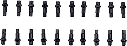 DT Swiss Squorx Pro Head Pro Lock Brass Nipples: 2.0 x 15mm Black Box of 20