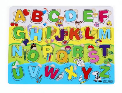 Vidatoy Colorful Alphabet Matching Puzzle 26 Pcs for Kids