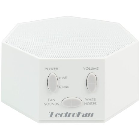 LectroFan - White Noise Machine with 10 Fan and 10 White Noise Options, White (FFP)