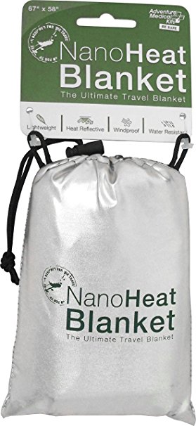 Adventure Medical Kits Nanoheat Water-Resistant Travel Blanket