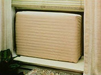 Indoor Air Conditioner Cover (Beige) (Large - 18 -20"H x 26 -28"W x 2"D)