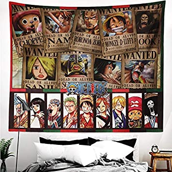One Piece Banner | Poster | Tapestry | Wall Hanging | For Boy | Bedroom | Backdrop | Anime | Room | Manga | Party | Dorm | Birthday | Girl 70*60in
