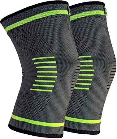 NatraCure Compression Knee Sleeves, 1 Pair - (Size: X-Large) - Braces and Supports Knee for Pain Relief, Meniscus Tear, Arthritis, Injury, Running, and Joint Pain - Best Knee Sleeve