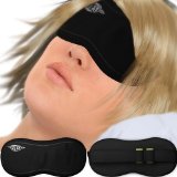 Ultra Soft Sleep Mask with Ear Plugs - Best Eye Sleeping Mask for Women and Men - Lightweight Soft and Comfortable Silk Night Mask - Perfect for Train Journeys Long Flights and Just About Any Other Anti-sleep Situation