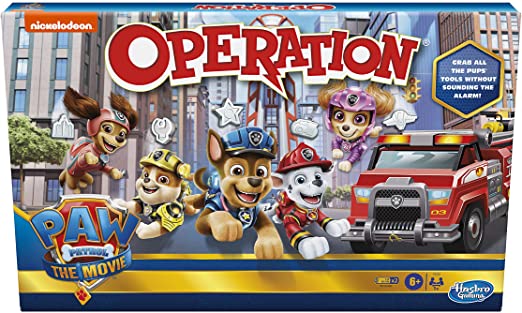 Operation Game: Paw Patrol The Movie Edition Board Game for Kids Ages 6 and Up, Nickelodeon Paw Patrol Game for 1 or More Players