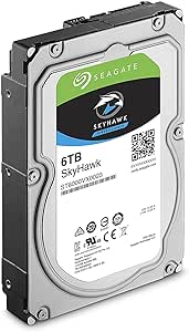 Seagate 6TB SkyHawk Surveillance 3.5-inch ST6000VX001 Hard Drive (SATA 6 Gb/s/256 MB/5900 RPM), Silver