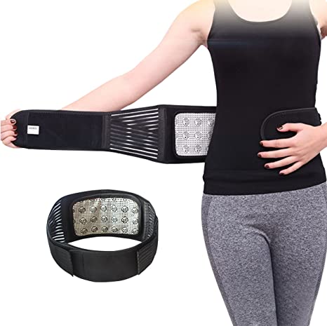 MAIBU Removable Self-heating Magnetic Therapy Support Brace Adjustable Pain Relief Back Waist Support Lumbar Brace Belt