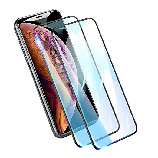 [2 Packs] Compatible with iPhone Xs Max Tempered Glass Screen Protector,Full Coverage, 9H Hardness, Chassis Friendly, Scratch Resistant, 6.5Inch, Tempered Glass Screen Protector for The iPhone Xs Max