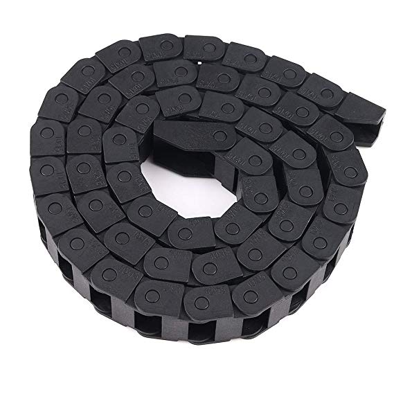 Cable Carrier Drag Chain Semi Enclosed Type Plastic Towline Machine Tool Nested (10 x 15mm)