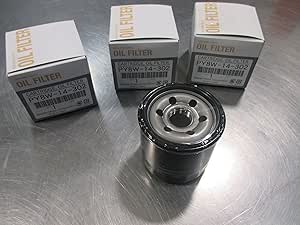 Mazda CX-9 2016-2017 three New genuine OEM oil filters with gaskets PY8W-14-302, 9956-41-400