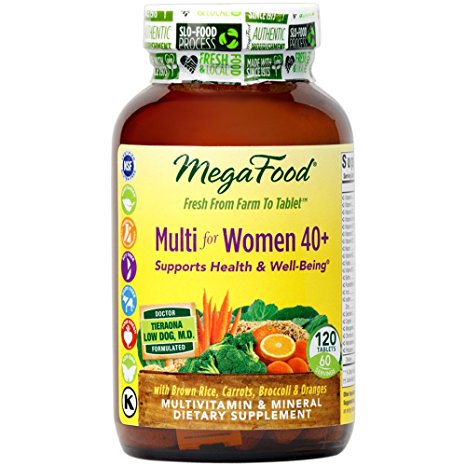 MegaFood - Multi for Women 40 , A Balanced Whole Food Multivitamin, 120 Tablets