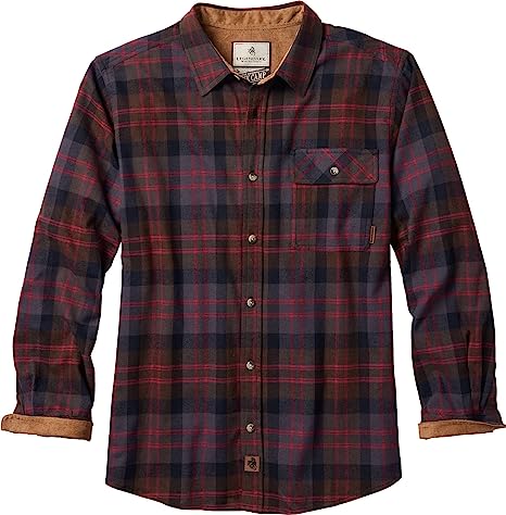 Legendary Whitetails Men's Buck Camp Flannel Shirt Button
