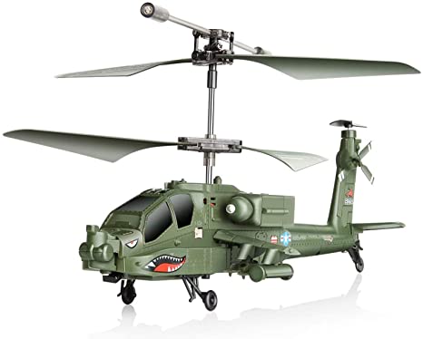 POCO DIVO Apache AH-64 Helicopter RC Flight Infrared 3CH AH64 S109 Gyro Military Aircraft Model S109G