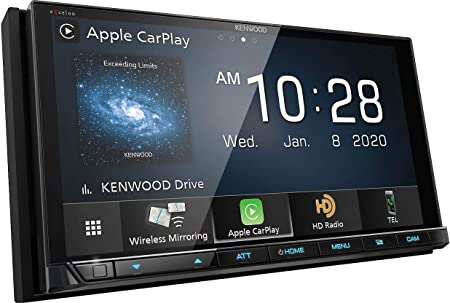 Kenwood Excelon DMX957XR 6.8" Capacitive Touch Panel Digital multimedia receiver with Bluetooth & HD Radio (does not play CDs) | High Definition Display | With Apple CarPlay and Android Auto