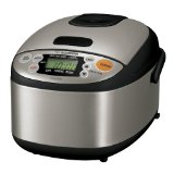 Zojirushi NS-LAC05XT Micom 3-Cup Rice Cooker and Warmer Black and Stainless Steel