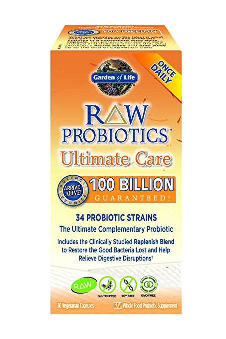 Garden of Life, RAW Probiotics, Ultimate Care, 30 Veggie Caps