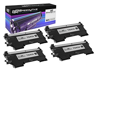 Speedy Inks - 4 Pack Compatible TN450 / TN420 High Yield Black Laser Toner Cartridge for use in DCP-7060D, DCP-7065DN, HL-2130, HL-2132, HL-2220, HL-2230, HL-2240, HL-2240D, HL-2242D, HL-2250DN, HL-2270DW, HL-2280DW, Intellifax 2840, Intellifax 2940, MFC-7240, MFC-7360N, MFC-7365DN, MFC-7460DN, and MFC-7860DW