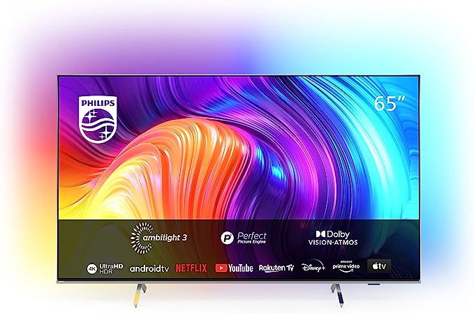 PHILIPS 65PUS8507/12 65-Inch 4K LED TV | Ambilight, UHD & HDR10  | Dolby Vision & Dolby Atmos | Multi-room DTS Play-Fi | Google Assistant & Alexa Compatible