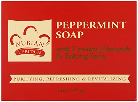 Nubian Bar Soap Pprmnt and Aloe 5 Ounce - 6 Pack