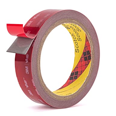 Double Side Tape Heavy Duty,1in x 10ft Mounting Tape Strong Adhesive Double Sided Tape Waterproof Foam Tape for LED Strip Light Tape Picture Hanging Tape Carpet Tape