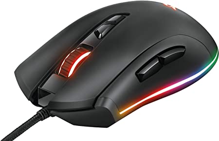 Trust Gaming GXT 900 Kudos RGB Gaming Mouse, 100-15000 Dpi, 7 Buttons, on-board Memory - Black