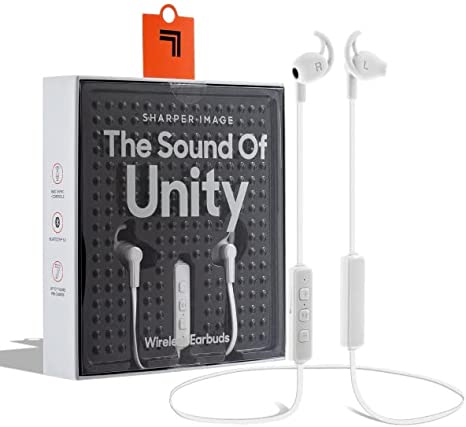 SHARPER IMAGE The Sound of Unity Wireless Earbuds - White