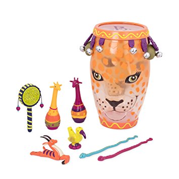 B. Jungle Jam Toy Drum Set (includes 9 Percussion Instruments for Kids)