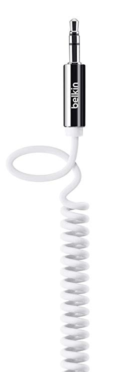 Belkin AV10126CW06-WHT MixIt Colour Range 1.8m Coiled AUX Cable - White