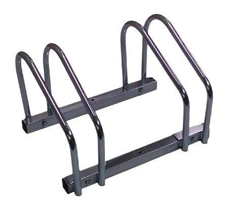 EasyGoProducts Double Bike Rack Floor Bicycle Parking Stand for Storage Heavy Duty Storage System Fits All Standard Bikes