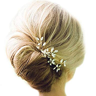 Venusvi Wedding Hair Pin Decorative hair accessories for Bridal(Pack of two)