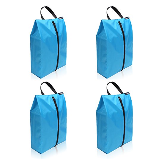 Bagail Set of 4 Lightweight Waterproof Nylon Storage Traveling Tote Shoe Bags