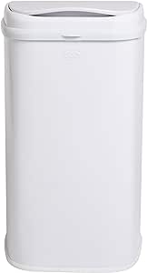 Ubbi Adult Diaper Pail, Steel Odor Locking, No Special Bag Required, Awards-Winning, Modern Design, White