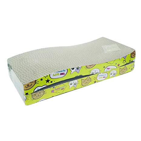 CreativePaper Cat Scratcher Cardboard Corrugated Scratching Pad Scratch-Resistant Bed,Cat Favorite Toy