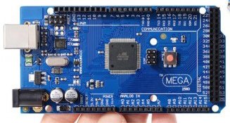 Arduino Mega 2560 compatible Microcontroller Card by RoboGets for Robotics and DIY Projects (USB Cable Included)