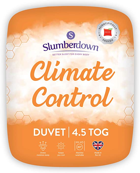 Slumberdown Climate Control Duvet, King, 4.5 Tog Summer Cool