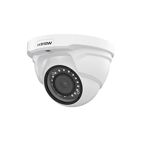 H.VIEW 4.0mp IP Camera with 2.8mm Lens with Zoom in and Out,4 Megapixel Super HD Infrared Dome POE Security Camera,Audio, H.265, Motion Detection, IP 67 weatherproof （HV-400E1）