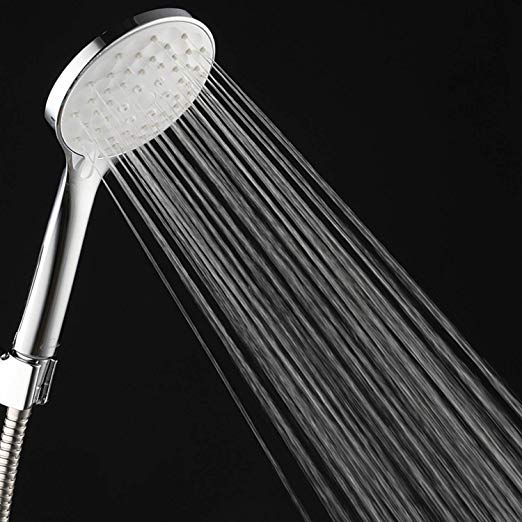 Couradric Shower Head,High Pressure Handheld Shower Head with Hose,Adjustable 3 Powerful Spray Settings for Low Water Pressure - Chrome