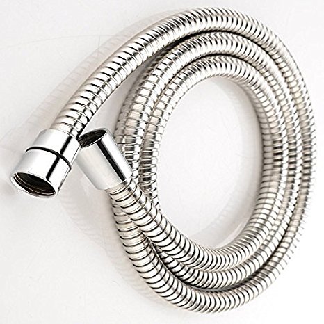 VCCUCINE Extra Long Stainless Steel Brushed Nickel Handheld Shower Hose, 96 Inches(8 Ft) Hose Replacement with Solid Brass Connector