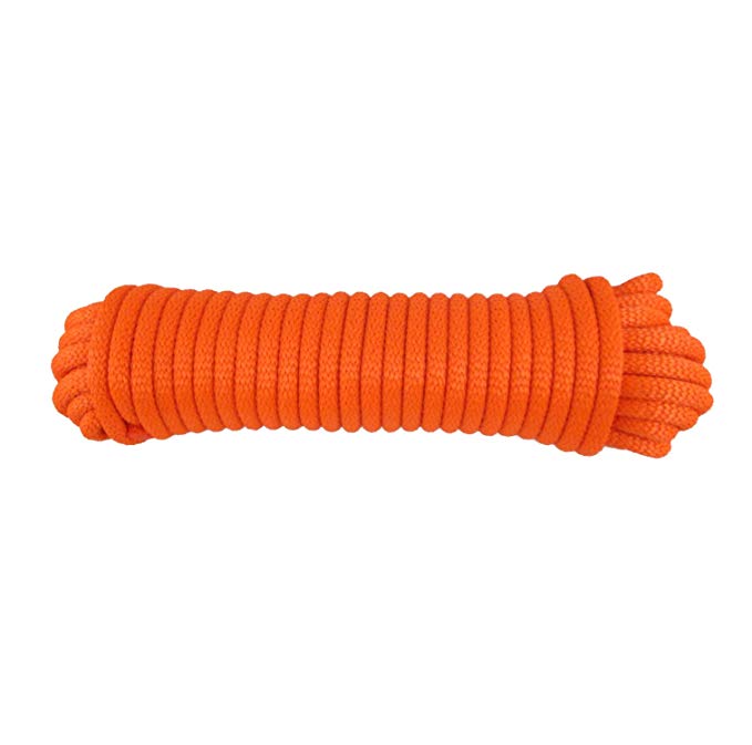 Orange 100% Polyester Rope 3/8" X 50 Ft (#12)