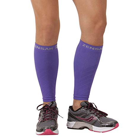 Zensah Compression Leg Sleeves – Helps Shin Splints, Leg Sleeves for Running