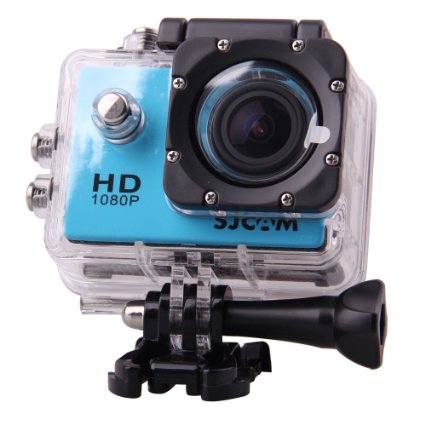 SJCAM Multi-function SJ4000 HD 1080P Waterproof Digital Video Recorder DVR Camcorder, 12 Mega pixel, 170° HD wide-angle, Multi Colors, with Waterproof Case Multiple Mounts (Blue)
